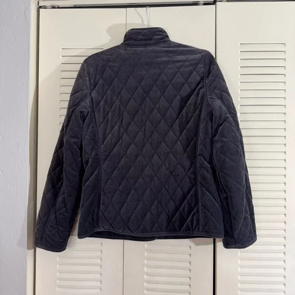 Coach Quilted Jacket Dark Brown Women’s Size Small Classic Chic Winter Warm Cozy - Picture 4 of 9